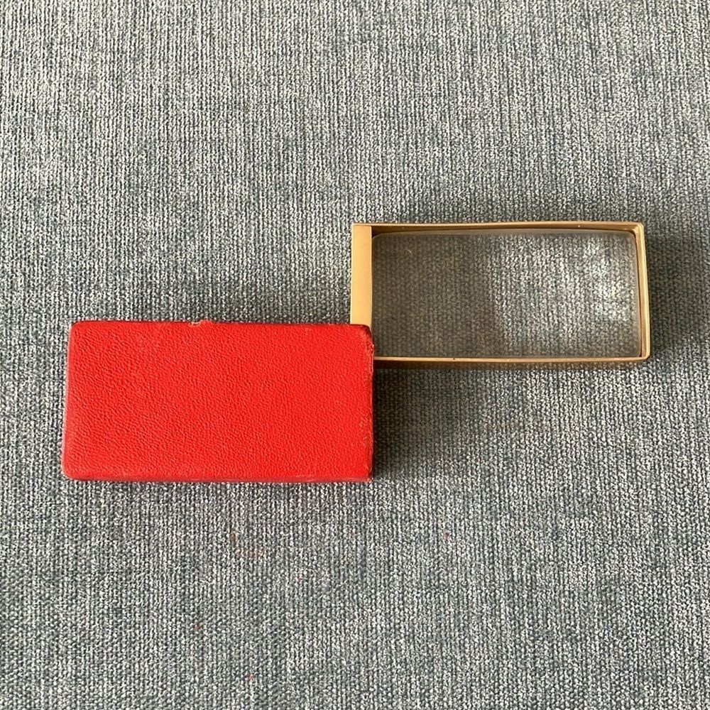 Red Leather Magnifying Glass